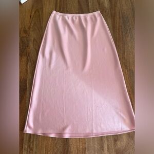 Victoria’s Secret pink satin skirt